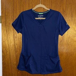Healing Hands Navy Blue Scrub Top - small